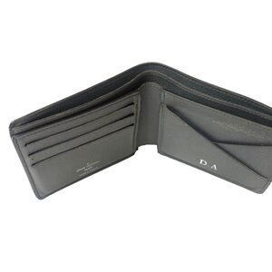 Louis Vuitton Taiga Leather Bifold Gray Men’s Wallet Made In France
